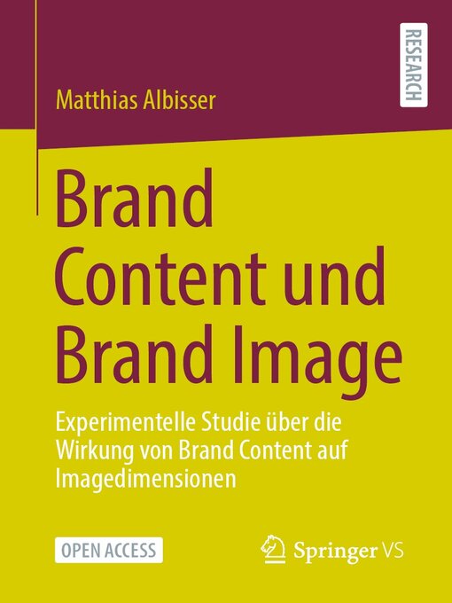 Title details for Brand Content und Brand Image by Matthias Albisser - Wait list